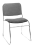 Chaise de tissu gris
